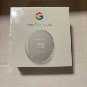Google Nest Thermostat Programmable Smart Wi-Fi Thermostat - Snow (GA01334-US) -
